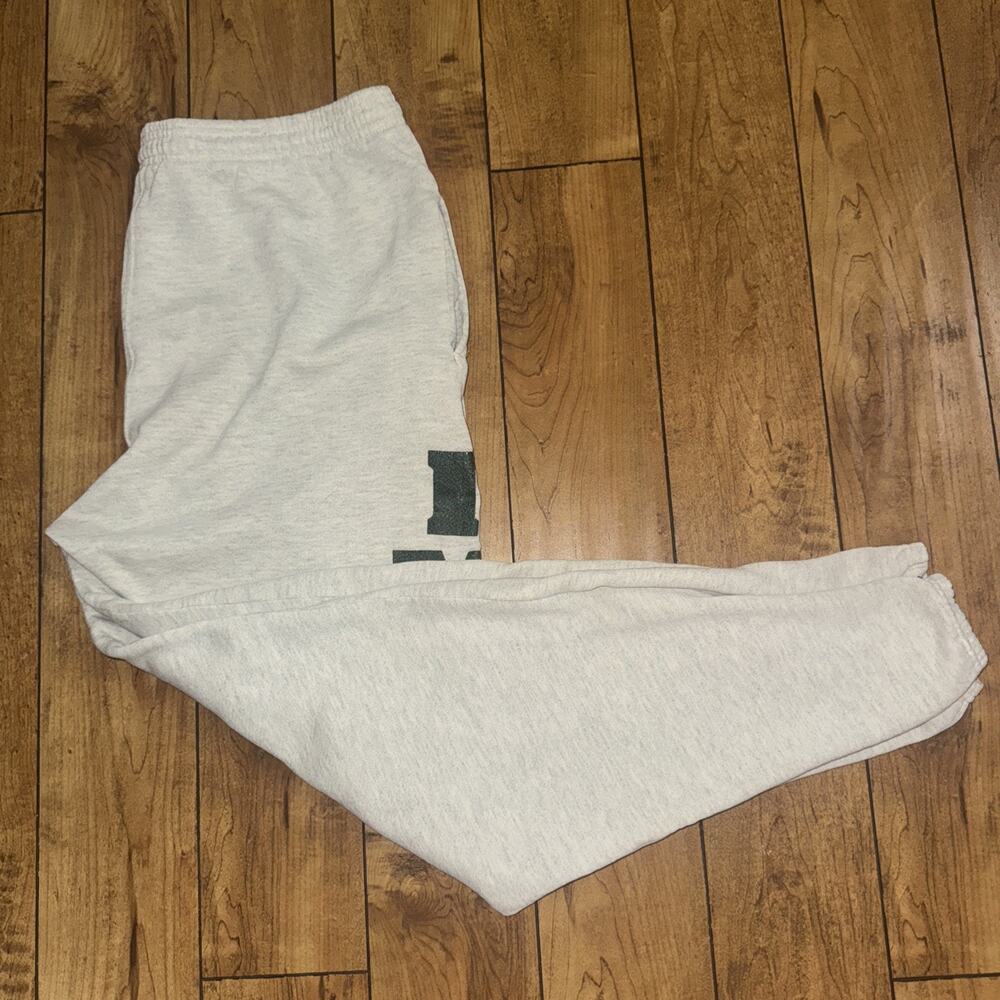 Vintage M.J. Soffe Sweatpants Gray Large Made In USA 36x32 “Impact”